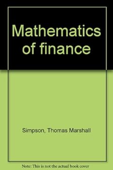 Unknown Binding Mathematics of finance Book