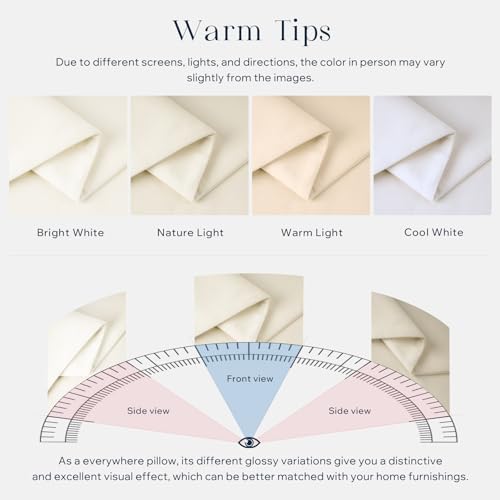 Phantoscope Pack of 2 Velvet Decorative Throw Decorative Pillow Cover Soft Solid Square Cushion Case for Couch Off White 12 x 20 inches 30 x 50 cm
