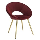 ESTABLE Y DURABLE: El asiento de la silla de cocina tiene la estructura de metal sólida y la funda de terciopelo suave. Está totalmente lleno de espuma de alta densidad y apoyado por las piernas y la base metálica cruzada, haciendo que la silla de comedor de terciopelo no se deforme y sea bastante fuerte para soportar hasta 120kg.