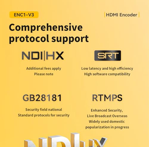Codificador HDMI para solucionar cortes en streaming 4K con CPU Quad-Core potente 5
