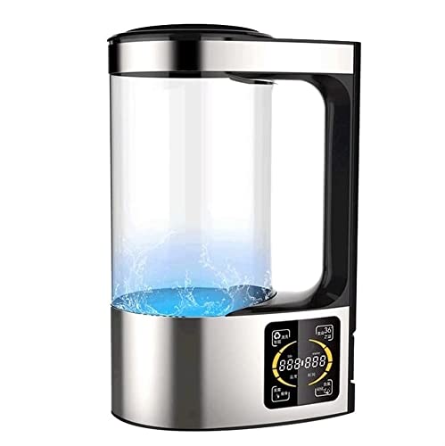 JMOMC Tragbare hydrolysierte Wasserstoff-Wasserflasche, Wasserstoff-Wassergenerator, wasserstoffreiche Wassermaschine, tragbarer Wasser-Ionen-Generator, wasserstoffreiche Wasserflasche, 2 Liter, T Cover
