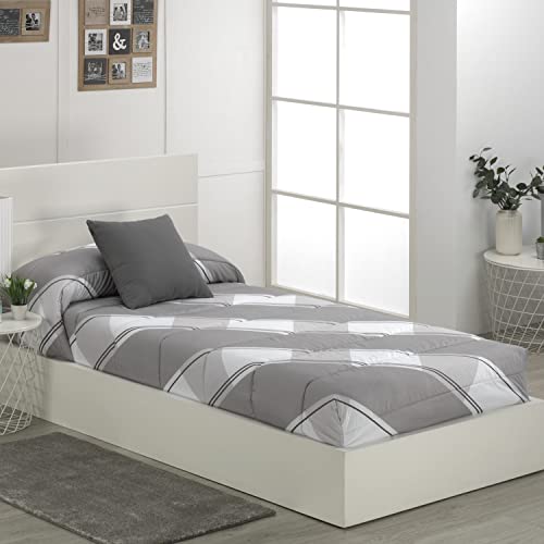 TEXTILONLINE Edredón Ajsutable Ateiluj (Cama 90 cms., Gris)