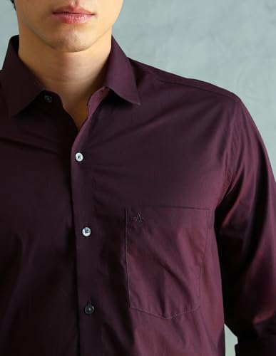 Image of Arrow Slim Fit Mens Formal Shirt - 100% Cotton, Breathable & Comfortable, Full Sleeves Shirts for Men