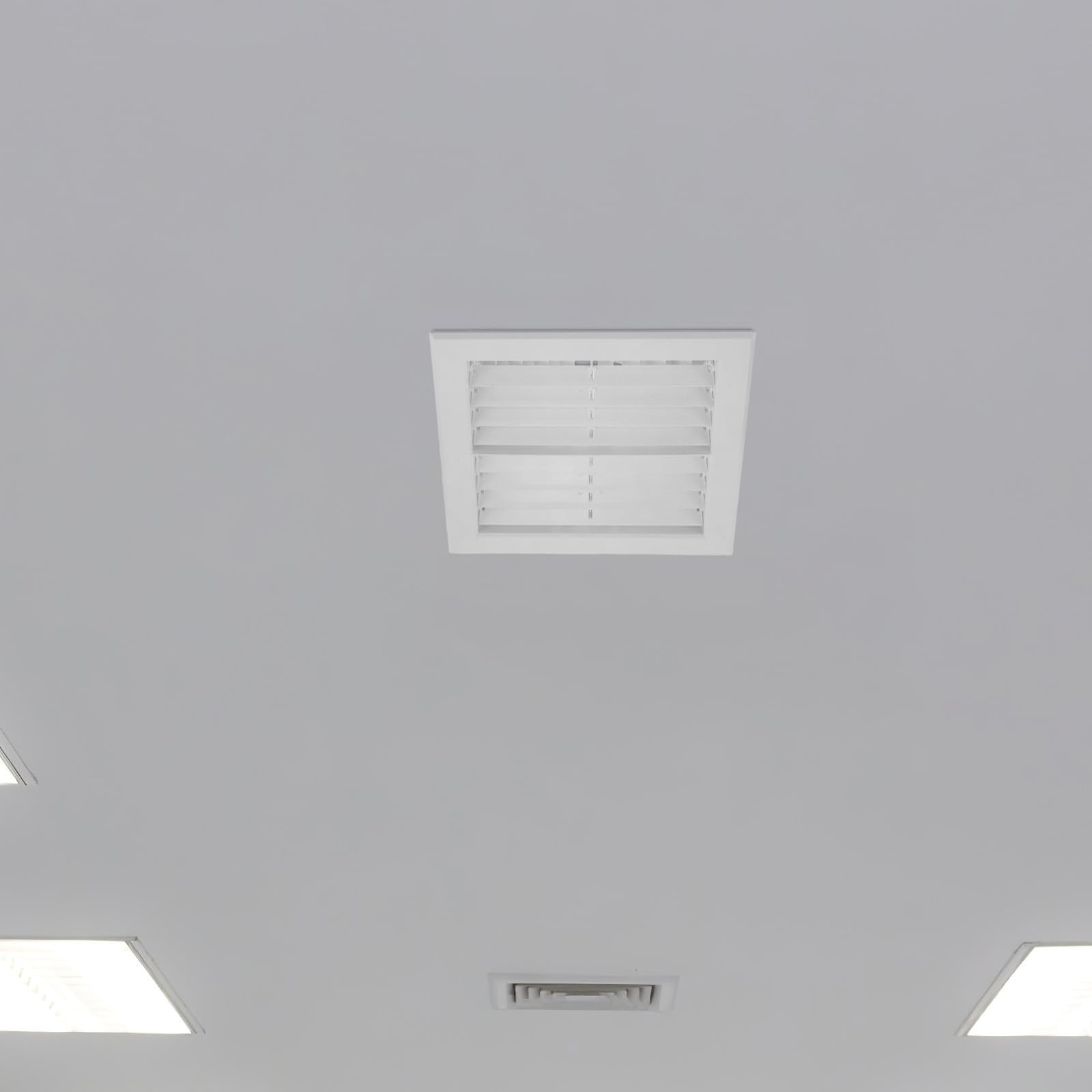 Griglia di Ventilazione per Condizionatore in Abs Design a Doppio Strato e Struttura Tondo-quadrata, per Creare Un'atmosfera Estiva Stile Moderno