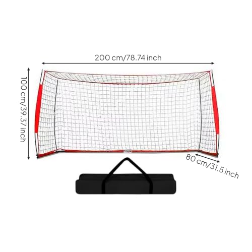 Portería de fútbol para niños portátil: red resistente para jardín 2
