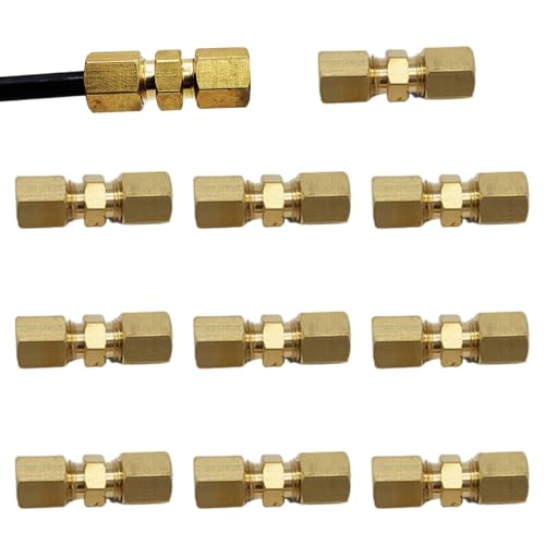 Conector de tubería de latón de 3/16 con diseño resistente al desgaste pack de 10 piezas 5