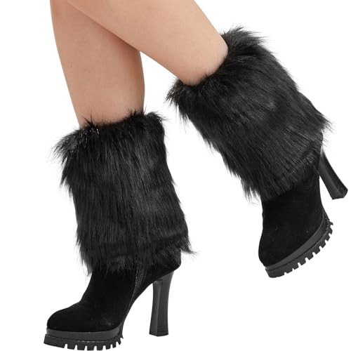 Nanxson Womens Fur Leg Warmer Winter Short Boot Cuffs Covers Sleeves TTW00714