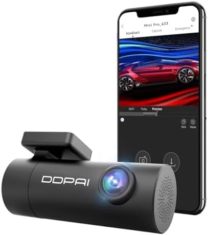 DDPAI Mini Pro Câmera Veicular 1296P Wi-Fi, Dashcam com Visão Not...