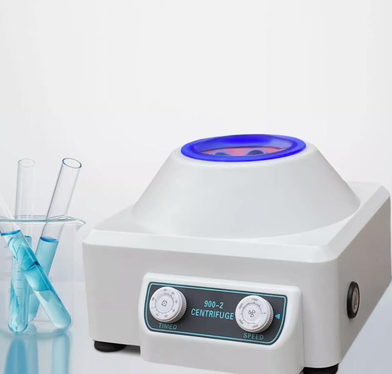 Centrifugadora eléctrica de escritorio digital Centrífuga de mesa con tiempo y velocidad ajustable para hospitales laboratorios bioquímicos 23 x 25,8 x 17 cm