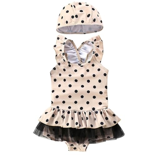 Kelandoom Baby Badeanzug mit Knöpfen Mädchen Einteiler Badebekleidung Badebekleidung Für Baby Set für Neugeborene Kleinkinder UV Anzug Schwimmanzug Schutz Zweiteilig Sommer UV Schutz