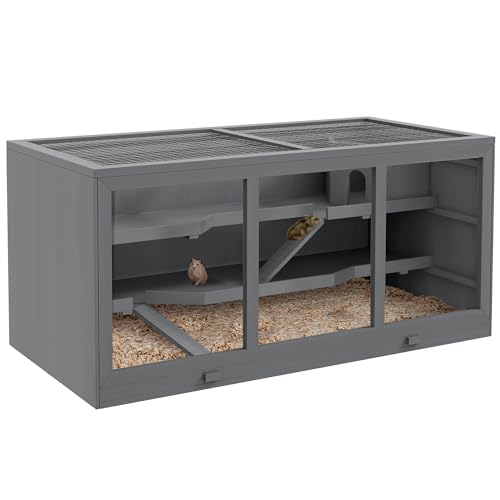 Maison pour rat et hamster à 3 niveaux idéale pour le salon familial