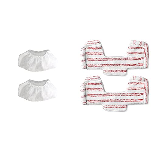 Polti Lot de 2socquettes pour Unico & Kit 2 serpillères avce pare choc pour Unico