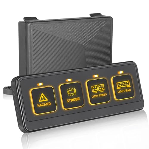 Switch Panel Nirider 4 Gang Switch Panel 4 Control Modes 12v 24v Universal Ci...