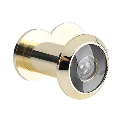 Home Security Optical Glass Wide Angle Door Viewer Copper Door Scope Viewer High Technology Door Viewer With A Lid(Gold) #TOP3