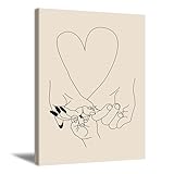 Line Wall Art Family Line Artwork Hands Line Poster Minimalist Art Print Family Love Painting Parent