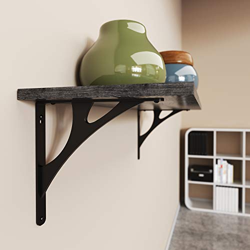 Knape & Vogt RP-201MN-12BK Shelf-Made Manhattan Steel D X 1 Inch W X 10 Inch H Black thumb #1