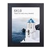 8×10 Black Picture Frame, Photo Frames for Wall Tabletop Display, Ready to Hang, Home Decoration