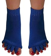 Happy Feet Toe Separator Alignment Socks - Comfortable Toe Separator Socks Massage Socks – Preven...