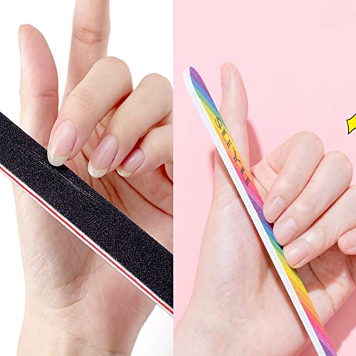 9Pcs Manicure Nail File Kit,Include 3Pcs Double Sided Nail File And Rectangular Nail Buffer,Buffer Block Sponge Polished Come With Cuticle Nipper And Pusher,Nail Brush,Perfect Manicure Tool Kit #TOP5