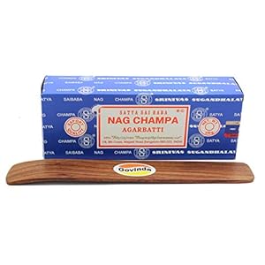 Govinda - Bangalore (BNG) Nag Champa Argarbatti 250 Grams with Incense Holder Govinda Bangalore BNG Nag Champa Argarbatti 250 Grams with Incense Holder