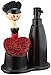 Vigar Dolls - Set da cucina con dispenser sapone, spugna e pennello lavapiatti, Nero/Rosso