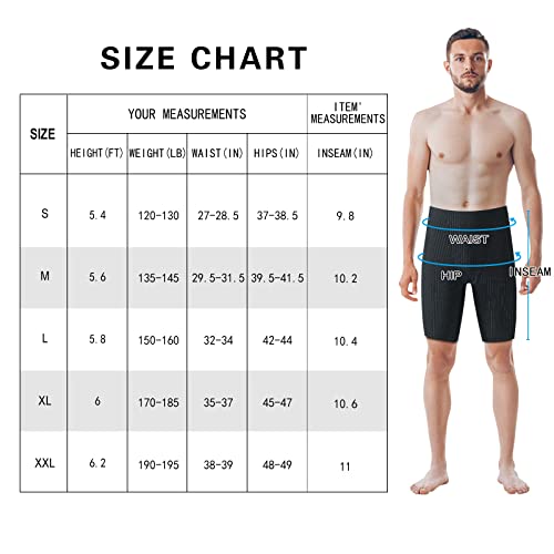 Beroy Men's Swimsuit Jammer Men Swimwear Shorts Men's Athletic Swimwear Jammers Blackxl #TOP4