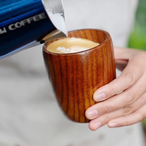 Taza de madera artesanal 9.3 onzas para bebidas miniatura 5