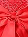 TiaoBug Baby Girls Flower Wedding Pageant Princess Bowknot Communion Party Dress Red 12-18 Months