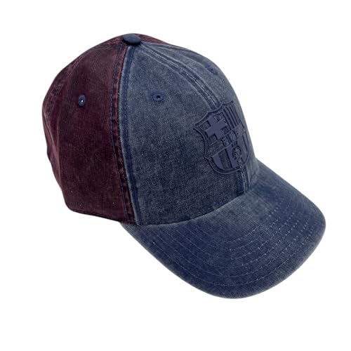 JYC CREATIVE Gorra Oficial de Equipos de Fútbol Barcelona, Equipación Oficial Fútbol, Regalo para Chicos y Chicas, (FR/ES, Letras, Talla única, Model 7)
