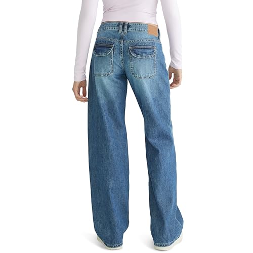 AEROPOSTALE Women's Low-Rise Baggy Wide-Leg Jean4