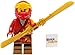 LEGO Ninajgo Core: Kai Minifigure with Dual Bladed Gold Sword