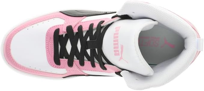 PUMA Kids Boys Rebound Joy Basketball Sneakers Shoes - White 6 Big Kid White image 4 of 6 B0FJVNSX73