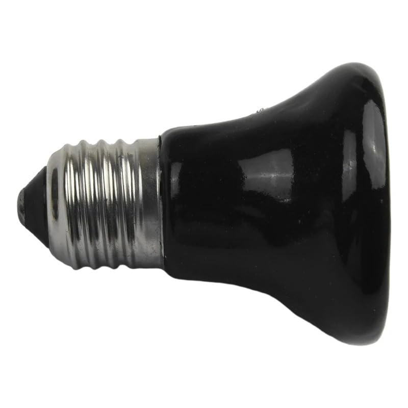 Lampada riscaldante a infrarossi in ceramica per animali domestici, lampada riscaldante anti-scottatura per rettili, tartarughe, lucertola, pappagallo, piattaforma di zucchero (25 W, 1 pezzo)