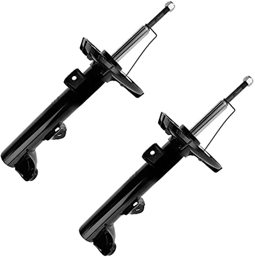 Image of Detroit Axle - 4pc Front Suspension Kit for Mercedes-Benz C230 C240 C280 C320 C350 CLK320 CLK350 CLK500 CLK550 2 Shock Absorbers Assembly 2 Sway Bar Links Replacement