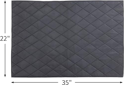 Chew Proof Dog Crate Pad Mat-22×35 inches More Durable and Indestructible Fabric Dog Bed for Chewers Tough on Their Bed-Durable Kennel Pad for Dogs Cages-Water Resistant and Washable (Black) Chew Proof Dog Crate Pad Mat-22×35 inches More Durable and Indestructible Fabric Dog Bed for Chewers Tough on Their Bed-Durable Kennel Pad for Dogs Cages-Water Resistant and Washable (Black)