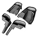 Zorvixes Qc Splash Guard 4pcs Flaps Mudguards Front Rear Right Passenger Left Driver Side Black Tpo Plastics for Honda for Civic 1996-2000 L4 1.6L-Engine 08P09-SO4-100 08P09SO4100