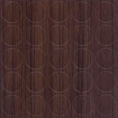 1 Sheet (28 caps) Self Adhesive Decorative Screw Cover Caps 20mm (806 Aida Walnut Tabac)