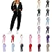 Jogging Anzug Damen Set, Jogginganzug Damen Trainingsanzug Sweatjacke Jogginghose Mit Kapuze Und Zipper Baumwolle Baggy Freizeitanzug Loungewear Gym Elegant Sportanzug Zweiteiler Mit Taschen