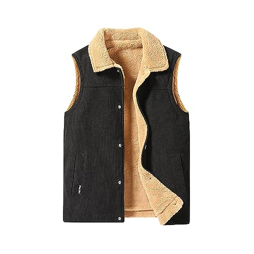 Gilet de veste décontracté homme pour garder chaud sans manches en automne hiver