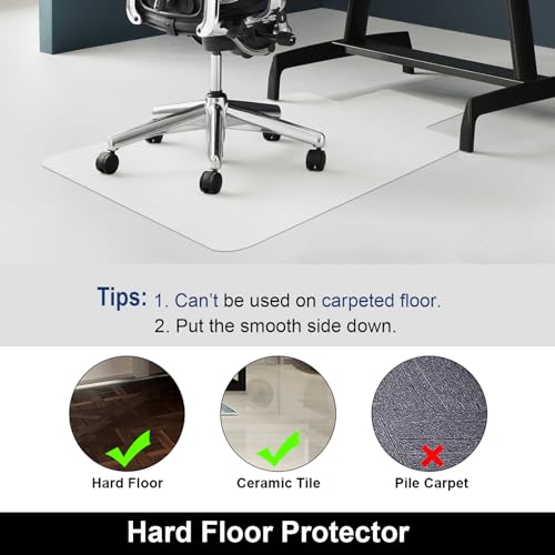 image for AiBOB Office Chair Mat for Hardwood Floor, 36 X 48 inches, Hard Floor 