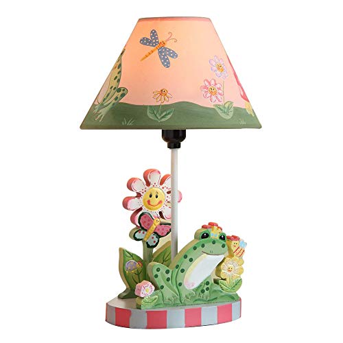 Teamson Design Corp Fantasy Fields - Magic Garden Thematic Kids Table Lamp | Imagination Inspiring Hand Painted Details Non-Toxic, Lead Free Water-Based Paint