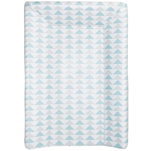 BabyCalin Colchón Cambiador de Lujo Patrón Geométrico Azul/Gris 50x70 cm