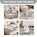 Pet Heating Pad for Dog Cats, Temperature Adjustable Pet Heated Bed with Timer, Cat Heating Pad Outdoor Indoor with Overheating Protection, Pet Warming Pad for Cat Dog House Outside