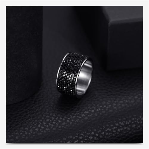 PAMTIER Women Cubic Zirconia Rings 12mm Width 8 Row Diamond Wedding Band Promise Ring2