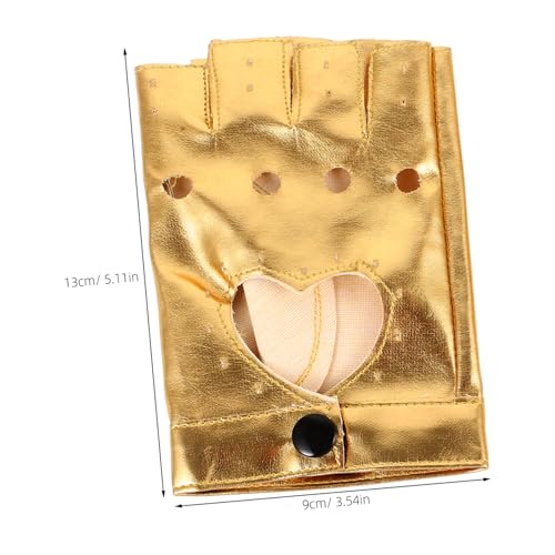 YARNOW Dance Supplies Girl Decorative Gloves Party Gloves Half Fingers Comfortable for Stage and Dance2