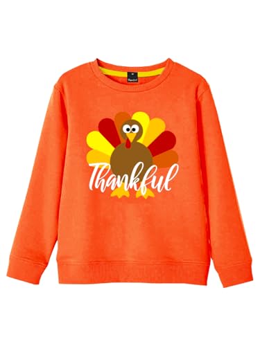 Image of Remimi Kids Halloween Sweatshirt Long Sleeve Thanksgiving Tops 3-14 Years