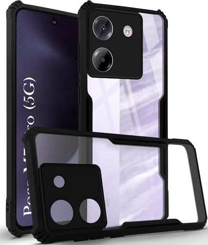 Image of Jkobi Back Cover Case for Poco M7 pro 5G (Shockproof with Polycarbonate Clear Panel | Professional Black)