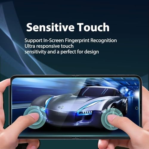 Image of EZ-GLAZ Silicone Screen Protector Set for Samsung Galaxy Z Flip 4 5G | Full Protection Kit (Inner Display + Back Panel + Hinge) | HD Clear Flexible Film | Bubble-Free Installation | Scratch Resistant (Pack of 4)