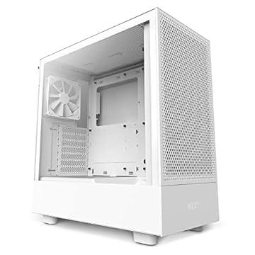 GABINETE GAMER SEM FONTE NZXT H5 FLOW RGB BRANCO COM FAN