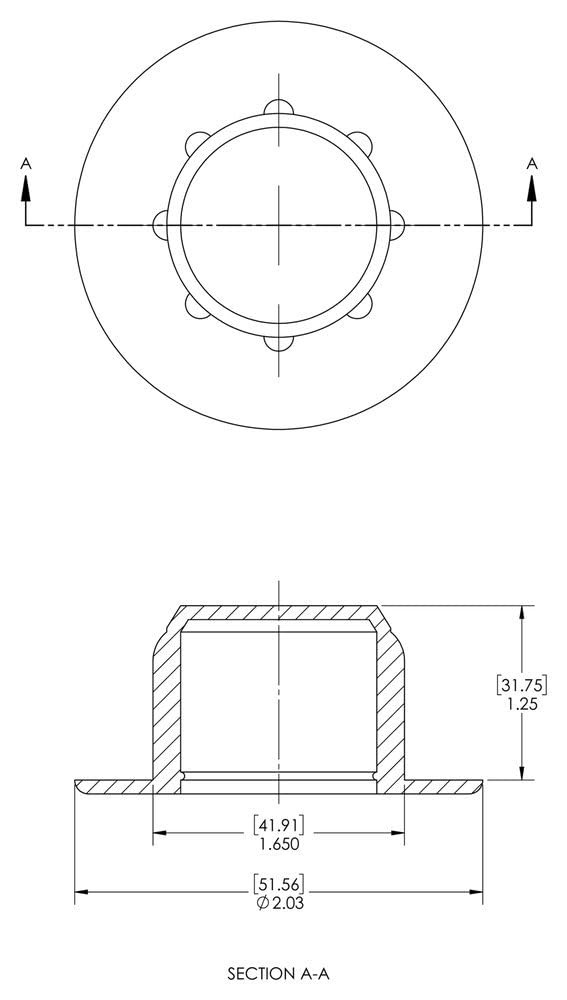 Caplugs FBH-1625 FBH Series – Plastic Bolt Hole Plug with Ribs & Thick Flange for Fan Series, 80 Pack, Black HD-PE, Hole Size 1-5/8", Secure Fasteners, Protective Closures, Easy Removal (QFBH1625Q1)